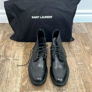 YSL black booties